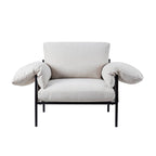 Maeve Slouched Accent Chair - Chenille Ivory - DUSK
