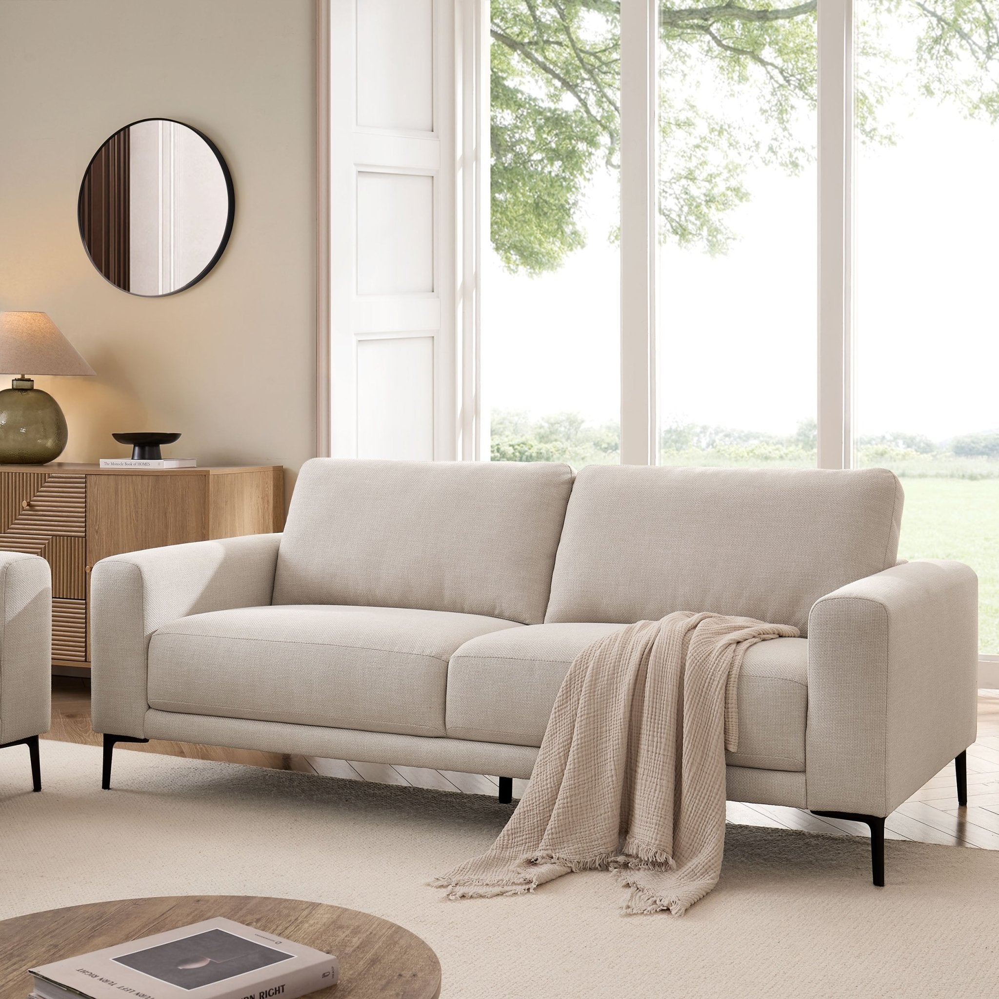 Malibu 3 Seater Sofa - Beige - DUSK