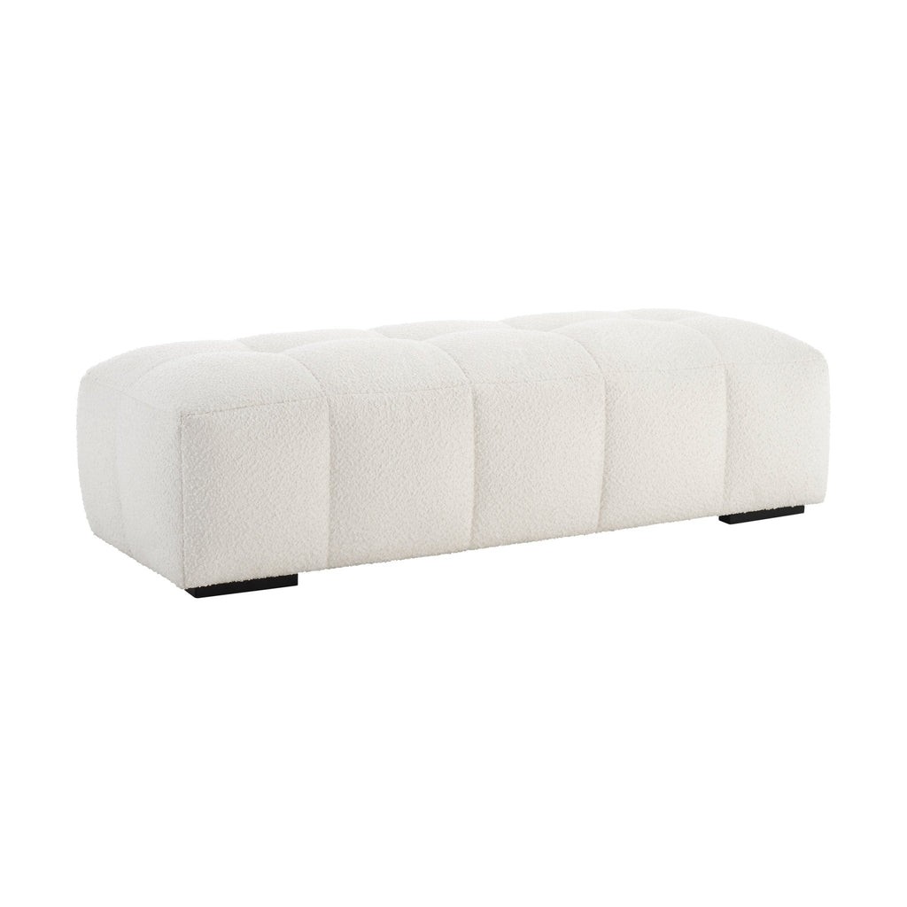 Manhattan Boucle Pouffe - Off White - DUSK
