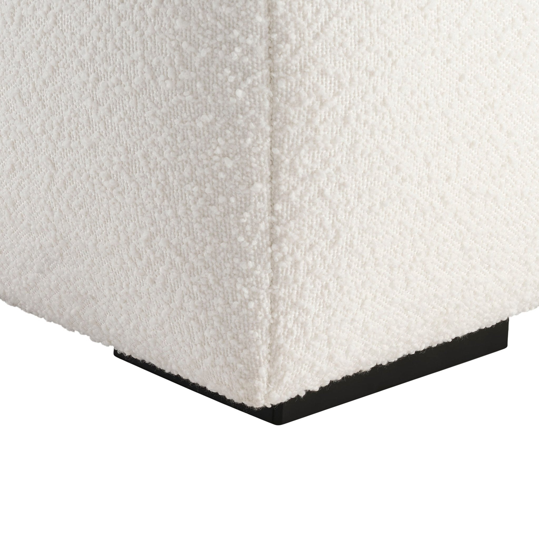 Manhattan Boucle Pouffe - Off White - DUSK