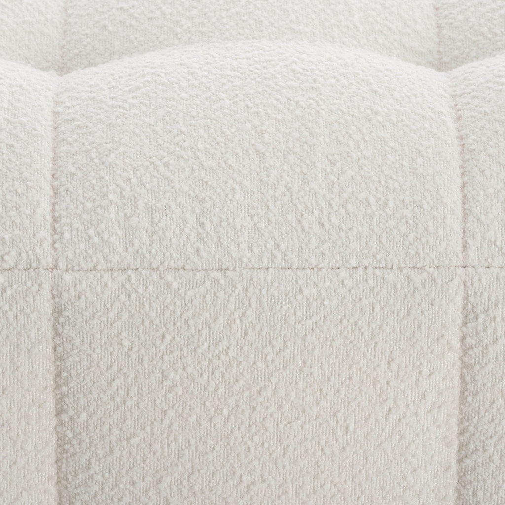 Manhattan Boucle Pouffe - Off White - DUSK