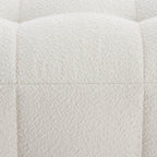 Manhattan Boucle Pouffe - Off White - DUSK