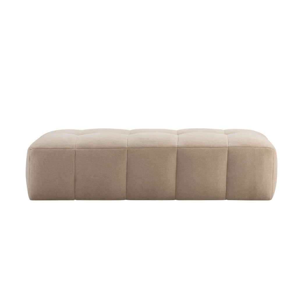 Manhattan Pouffe - Chenille Oatmeal - DUSK