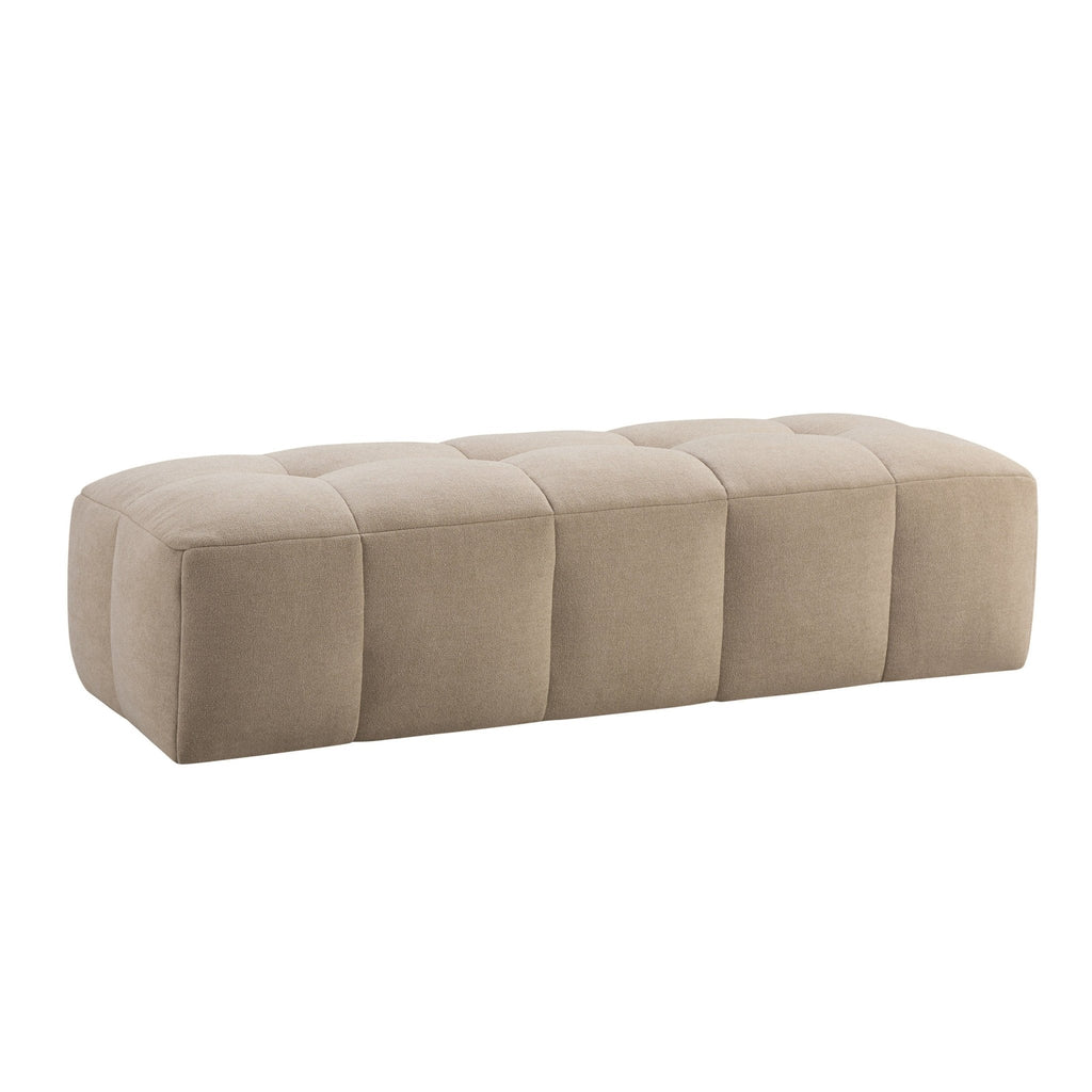 Manhattan Pouffe - Chenille Oatmeal - DUSK