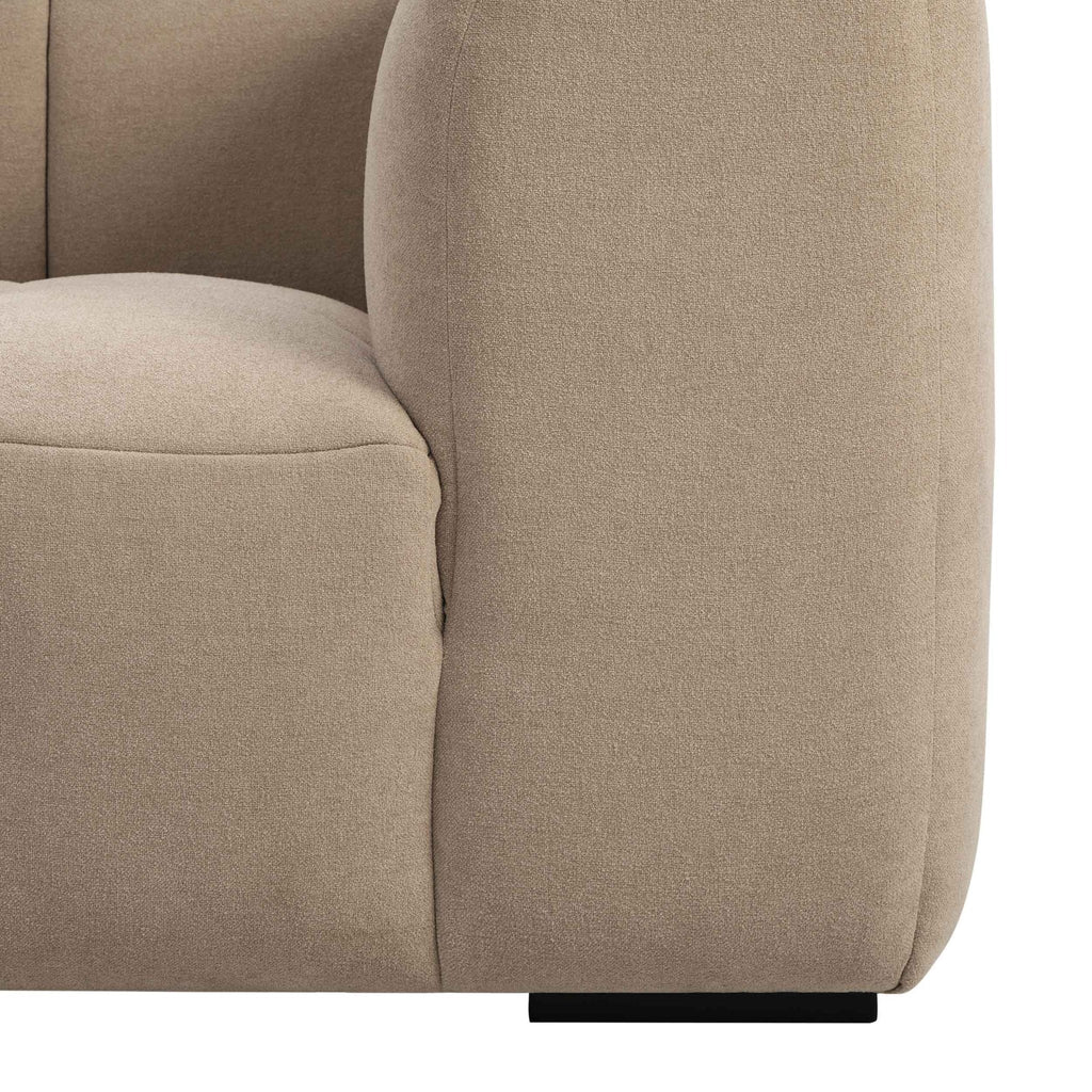 Manhattan Right Hand Chaise Sofa - Chenille Oatmeal - DUSK