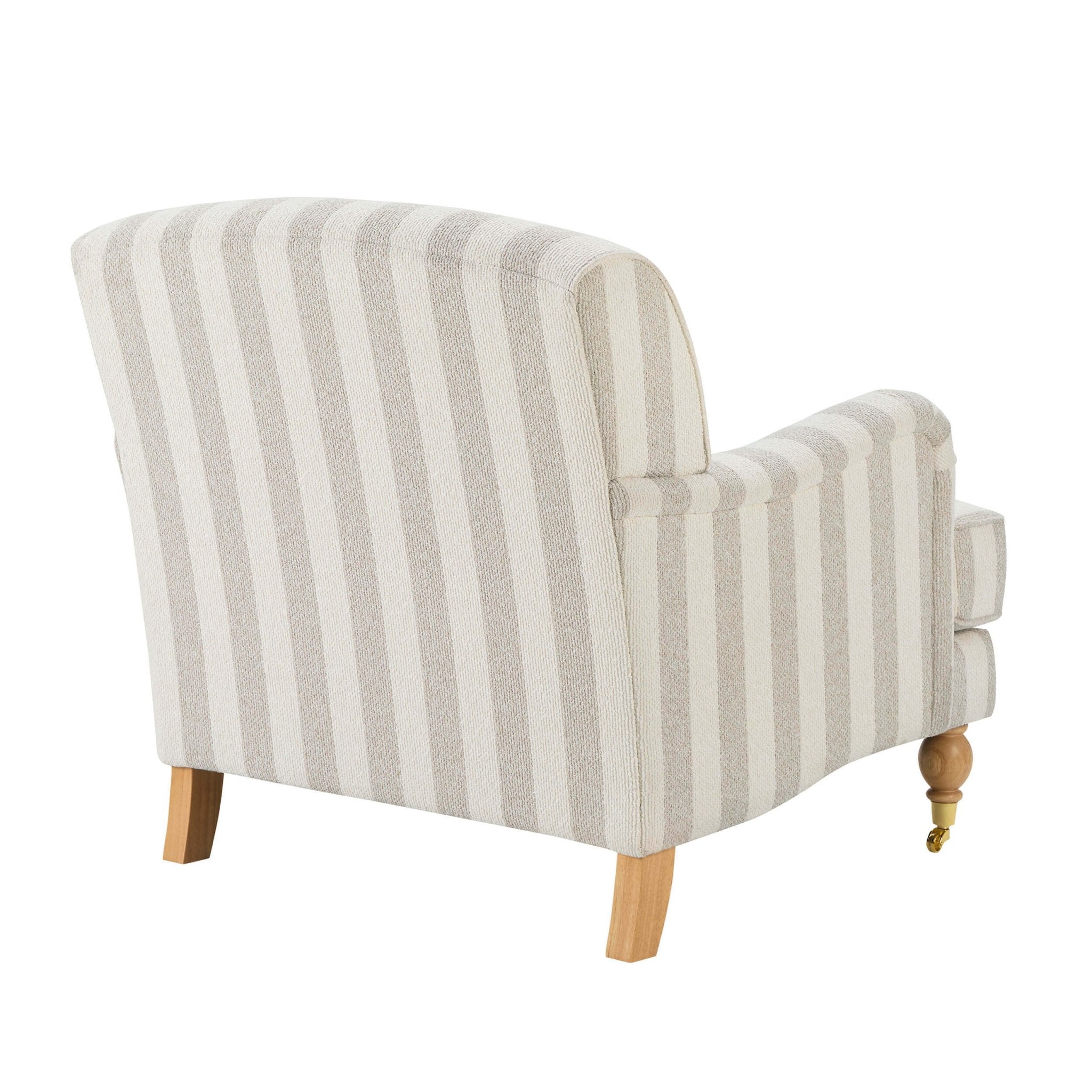 Mara Armchair - Natural Boucle Stripe - DUSK