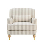 Mara Armchair - Natural Boucle Stripe - DUSK
