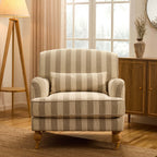 Mara Armchair - Natural Boucle Stripe - DUSK