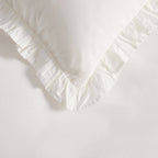 Marion 200 Thread Count Ruffle Edge Duvet Cover - Ecru - DUSK