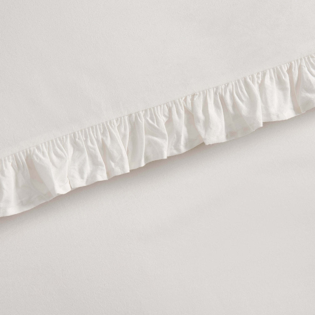 Marion 200 Thread Count Ruffle Edge Duvet Cover - Ecru - DUSK