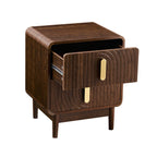 Marnie 2 Drawer Bedside Table - Walnut - DUSK