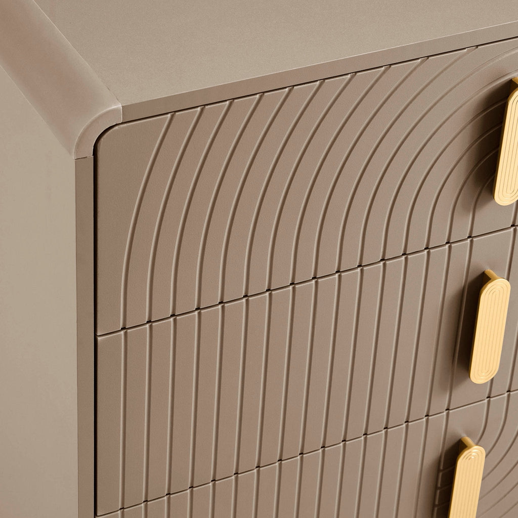 Marnie 3 Drawer Chest - Taupe - DUSK