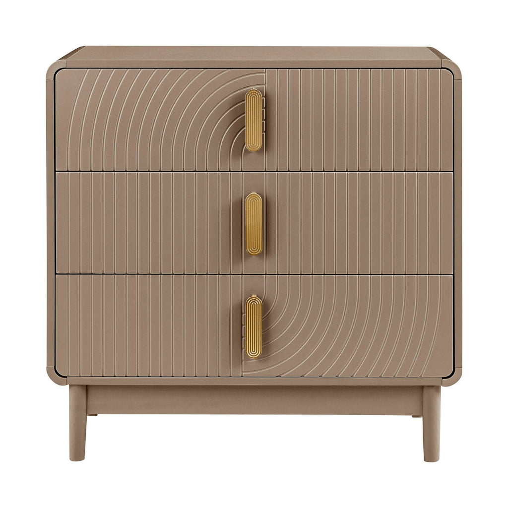 Marnie 3 Drawer Chest - Taupe - DUSK