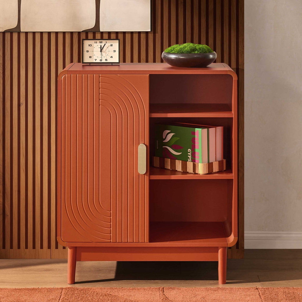 Marnie Small Bookcase - Burnt Orange - DUSK