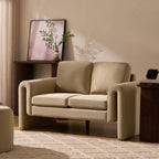 Marseille Compact 2 Seater Sofa - Latte - DUSK