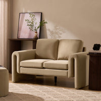 Marseille Compact 2 Seater Sofa - Latte - DUSK