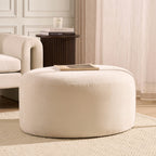 Marseille Pouffe - Chenille Ivory - DUSK