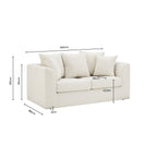 Melbourne 2 Seater Sofa - Ivory - DUSK