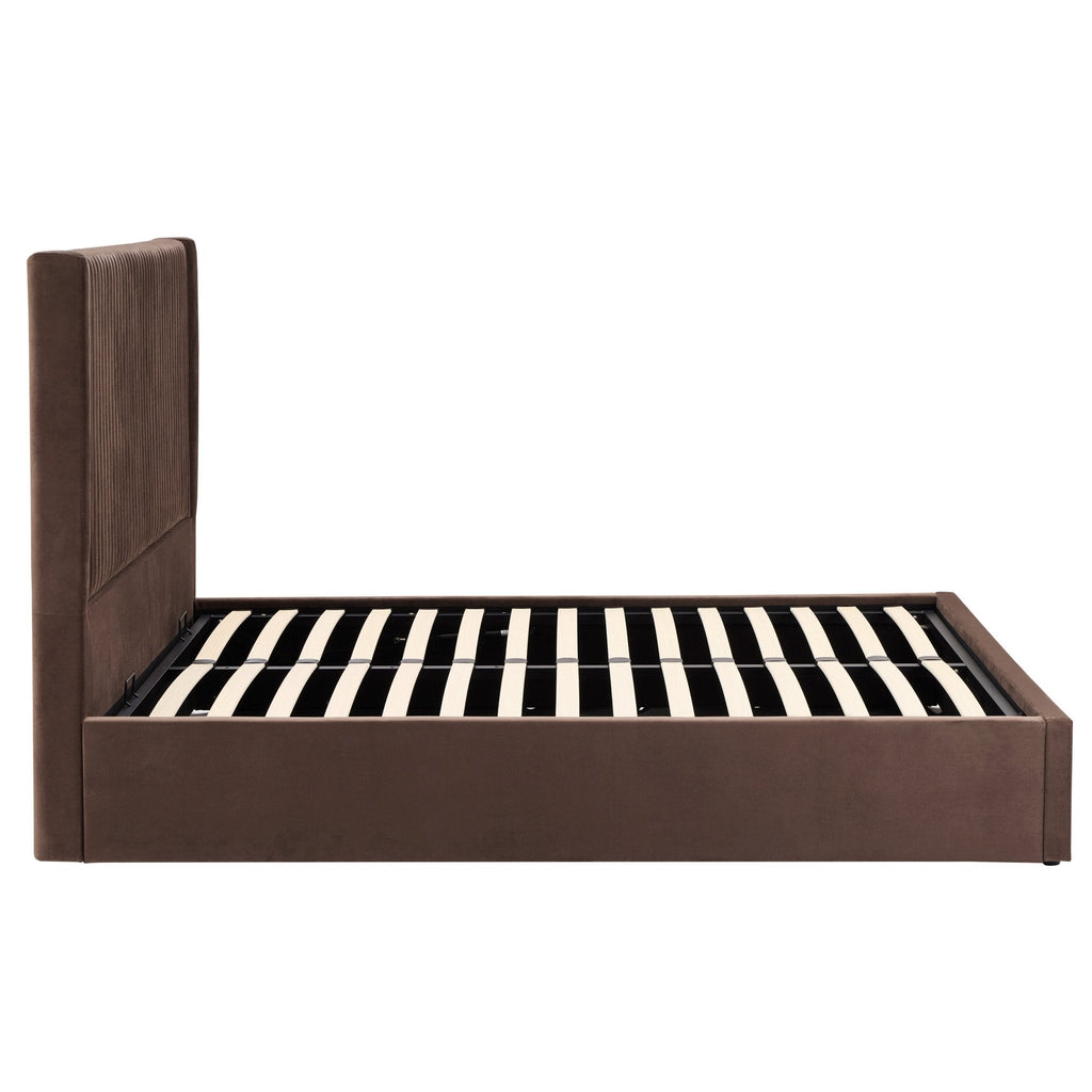 Melrose Ottoman Storage Bed - Cappuccino - DUSK