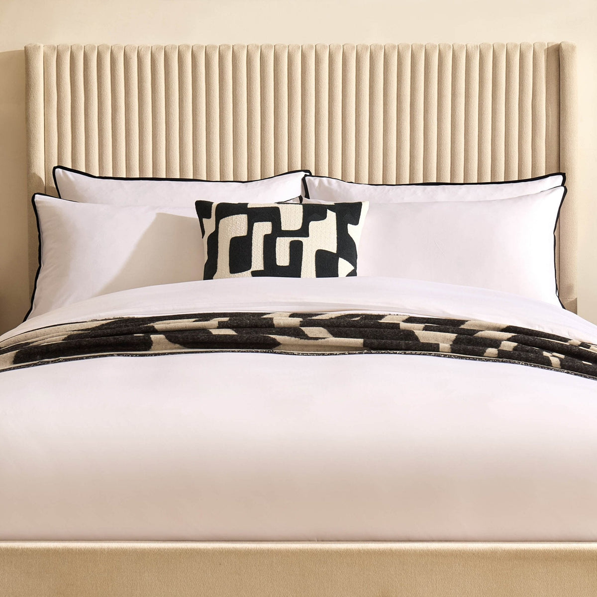 Melrose Ottoman Storage Bed - Chenille Ivory - DUSK