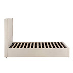 Melrose Ottoman Storage Bed - Chenille Ivory - DUSK