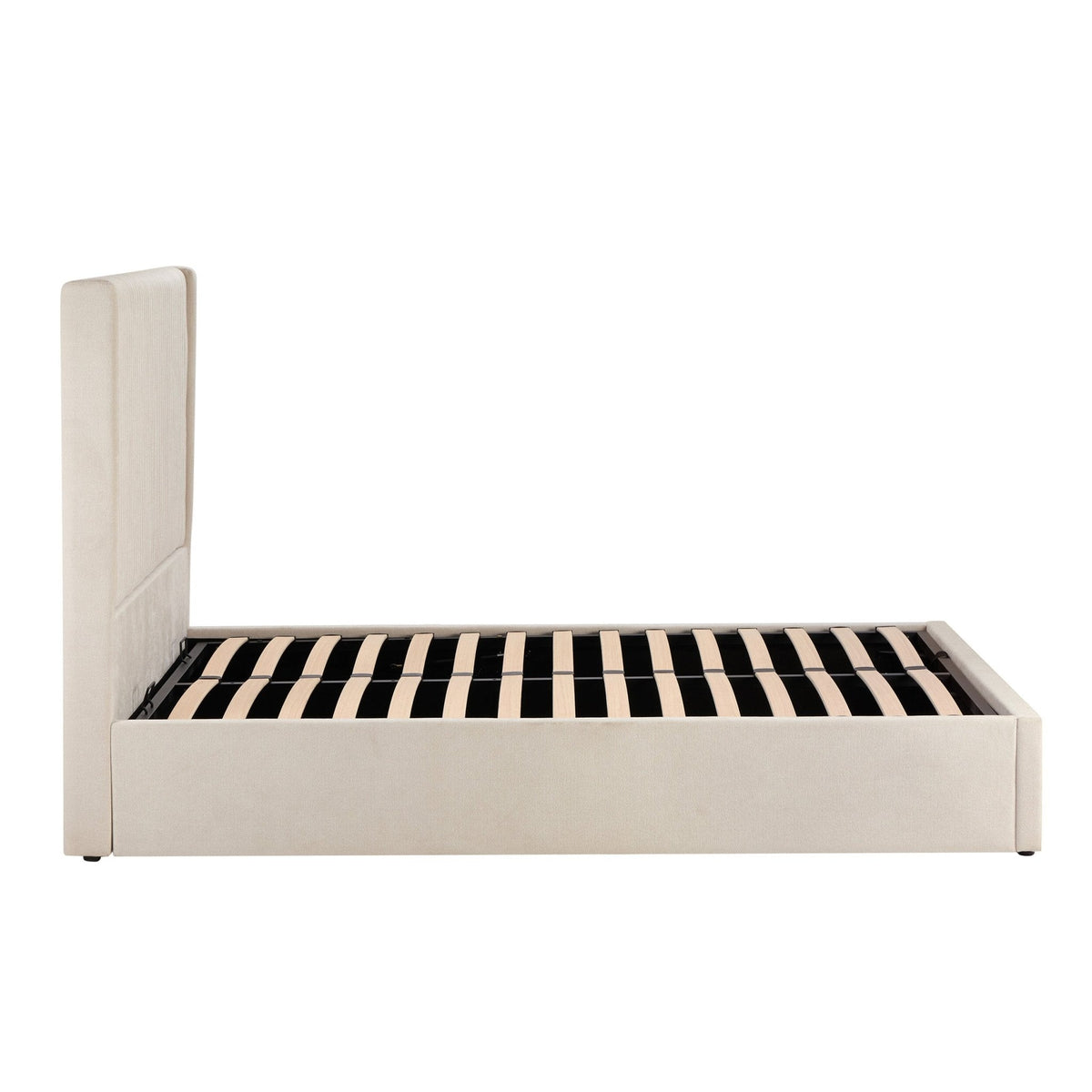 Melrose Ottoman Storage Bed - Chenille Ivory - DUSK
