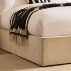 Melrose Ottoman Storage Bed - Chenille Ivory - DUSK