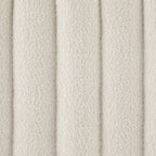Melrose Ribbed Ottoman Storage Bench - Chenille Ivory - DUSK