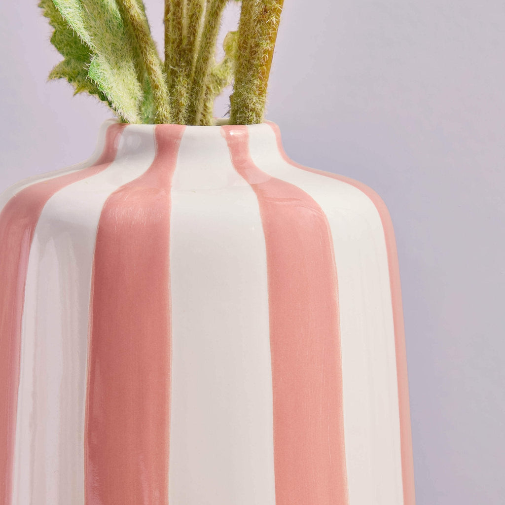 Meya Stripe Vase - Pink - DUSK