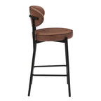 Mia Set of 2 Barstool - Faux Leather Tan - DUSK
