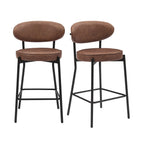 Mia Set of 2 Barstool - Faux Leather Tan - DUSK