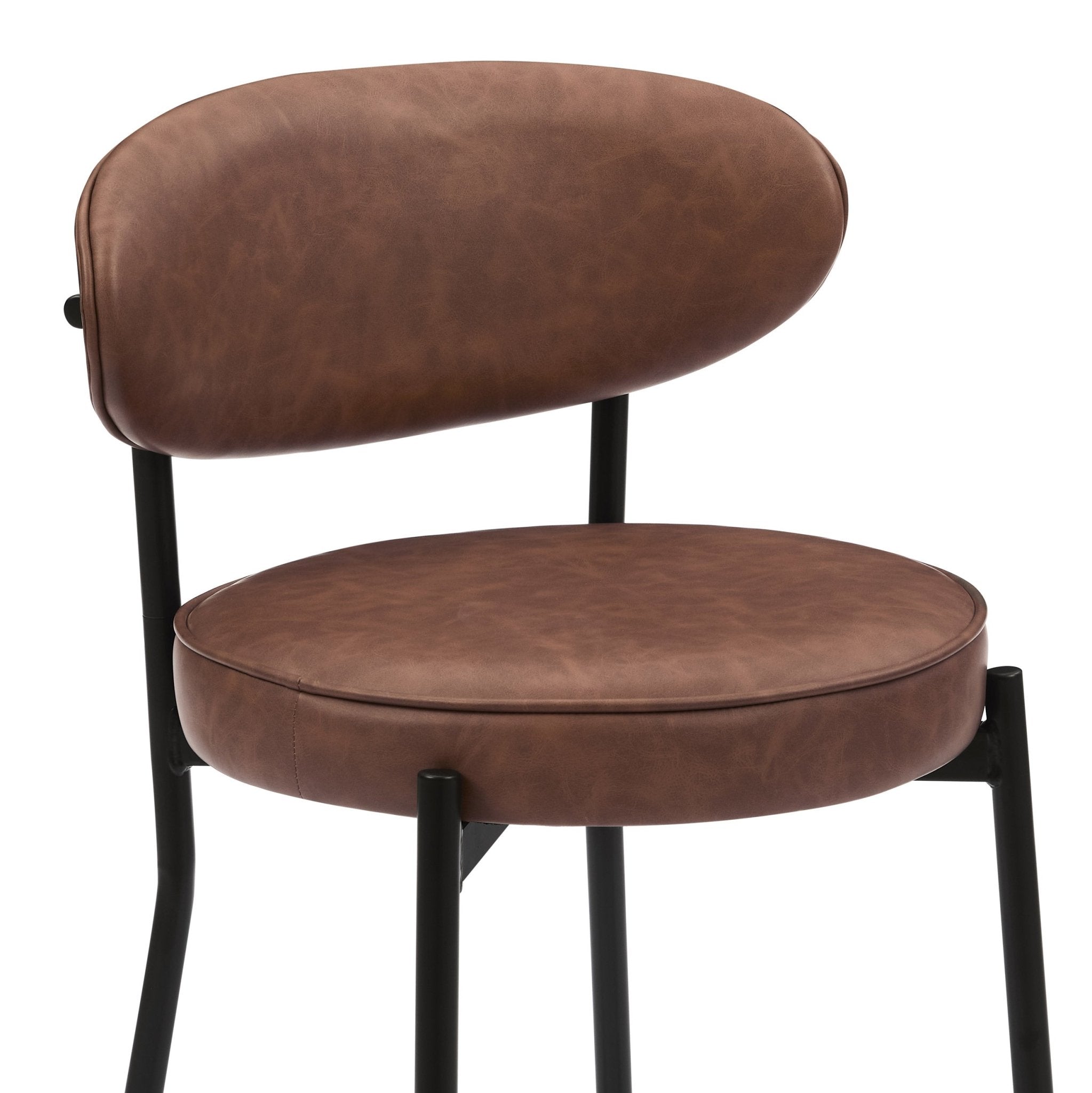 Mia Set of 2 Barstool - Faux Leather Tan - DUSK