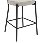 Mia Set of 2 Barstool - Taupe Boucle - DUSK