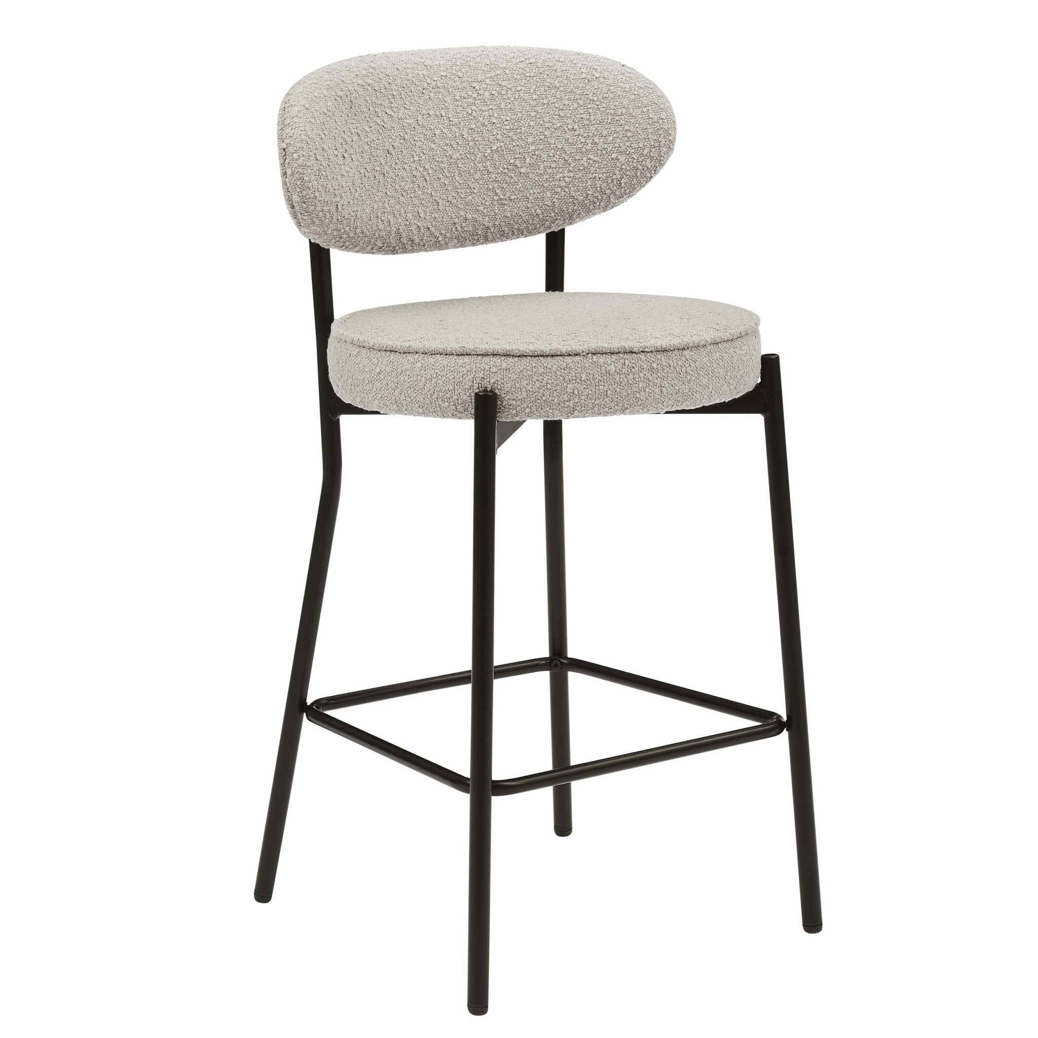 Mia Set of 2 Barstool - Taupe Boucle - DUSK