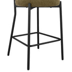 Mia Set of 2 Barstools - Chenille Olive - DUSK