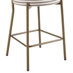 Mia Set of 2 Barstools - Chocolate Stripe - DUSK