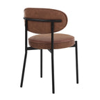 Mia Set of 2 Dining Chair - Faux Leather Tan - DUSK