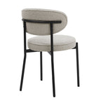 Mia Set of 2 Dining Chair - Taupe Boucle - DUSK