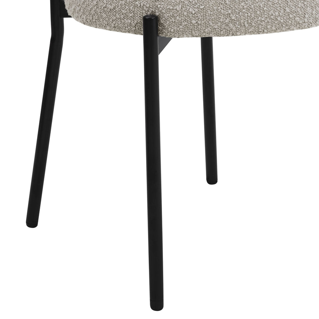Mia Set of 2 Dining Chair - Taupe Boucle - DUSK