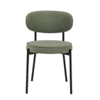 Mia Set of 2 Dining Chairs - Matte Velvet - Sage Green - DUSK