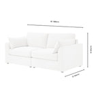 Miami 2 Seater Sofa - Chenille Oatmeal - DUSK