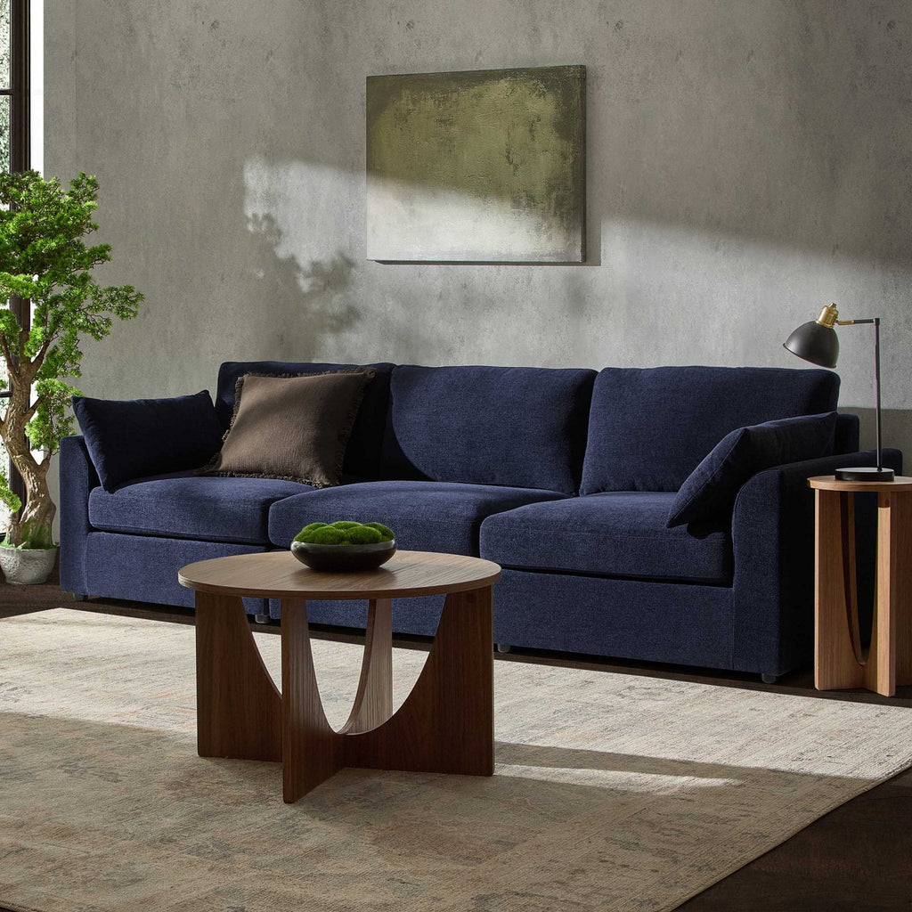 Miami 3 Seater Sofa - Chenille Navy - DUSK