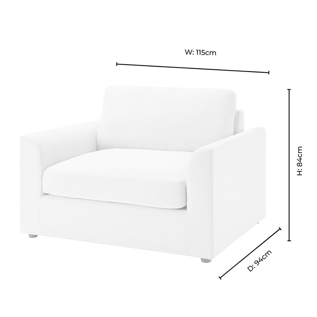 Miami Loveseat - Chenille Oatmeal - DUSK