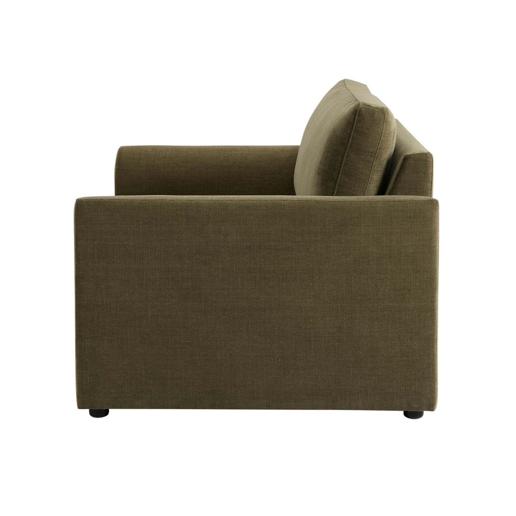 Miami Loveseat - Chenille Olive - DUSK