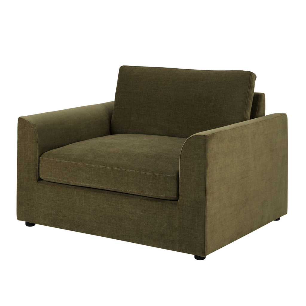 Miami Loveseat - Chenille Olive - DUSK