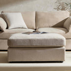 Miami Pouffe - Chenille Oatmeal - DUSK