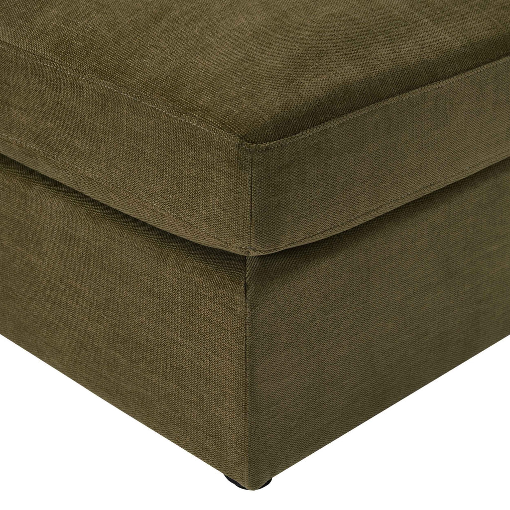 Miami Pouffe - Chenille Olive - DUSK