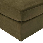 Miami Pouffe - Chenille Olive - DUSK