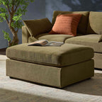 Miami Pouffe - Chenille Olive - DUSK