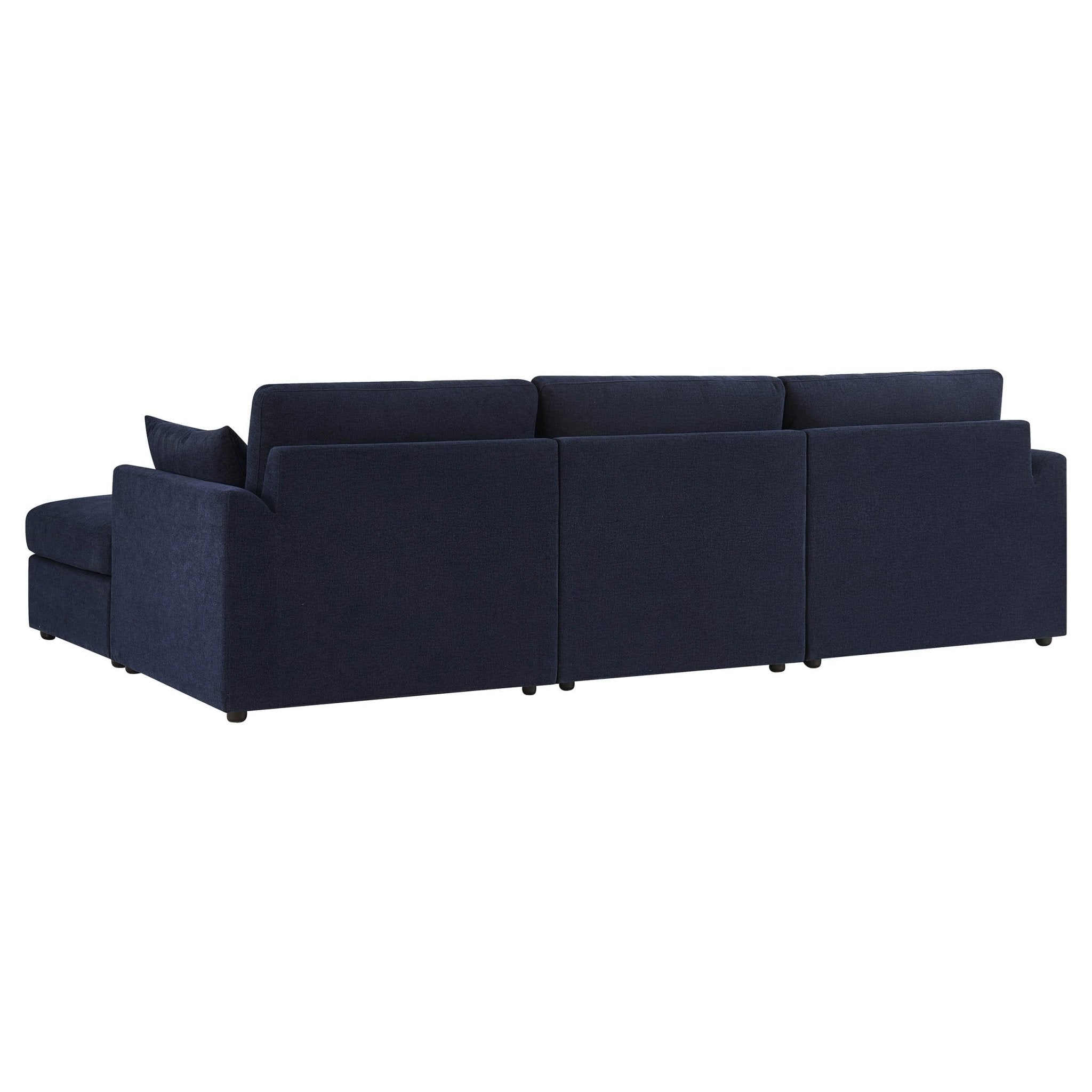 Miami Right Hand Chaise Sofa - Chenille Navy - DUSK